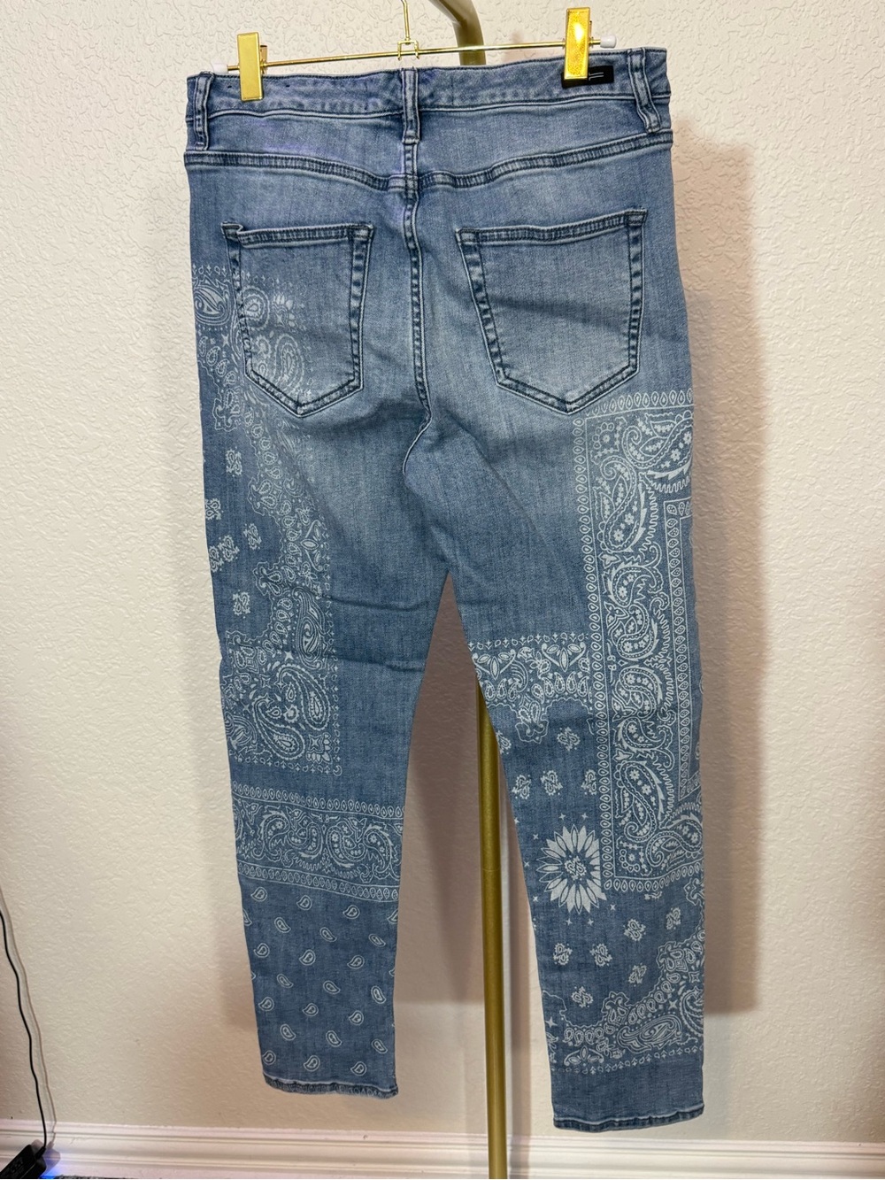 Liverpool Light Blue Bandana-Print Skinny Jeans (B2) - Picture 5 of 12